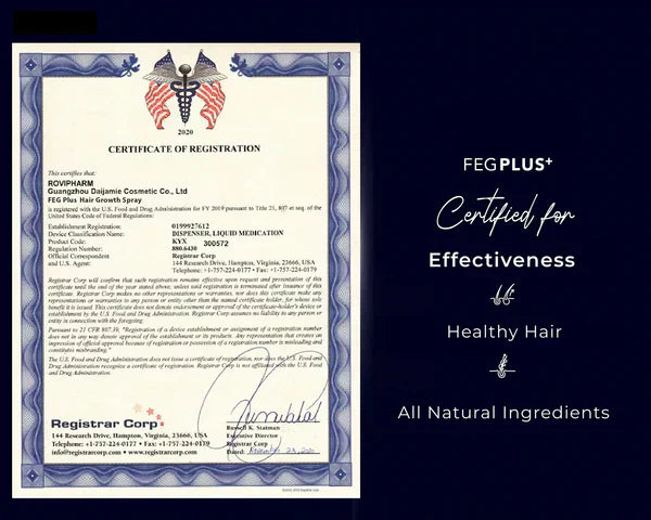 FEG Plus Organic Hair Growth Treatment Oil