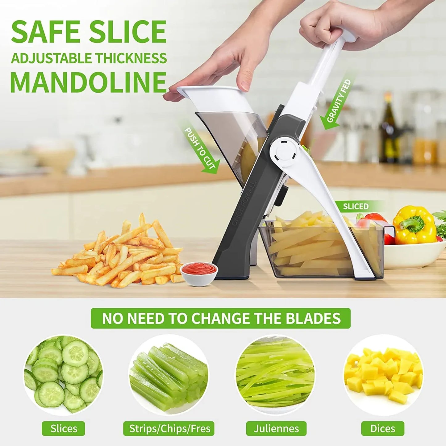 Manual Vegetable Cutter – Fast & Easy Chopper for Onion, Salad, Fruits & Veggies